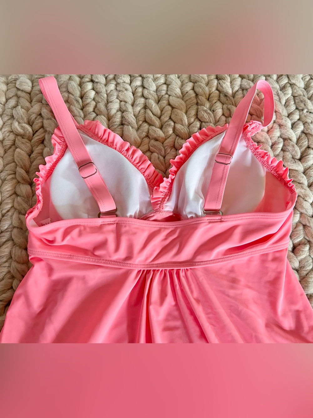ROSEWE Amazon Tankini Bathing Suit, 2-Piece Smocked Swimsuit with Board Shorts L - Picture 8 of 10